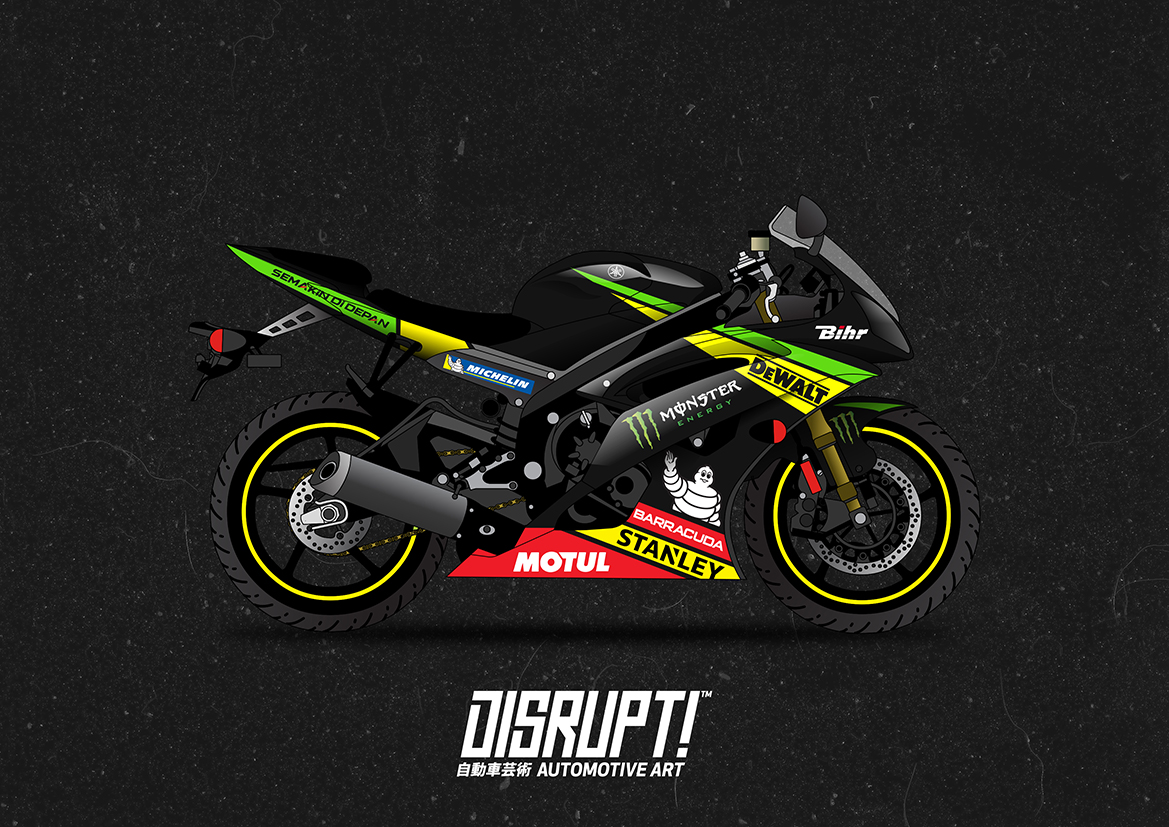 Monster_Yamaha_YZF-R6_Disrupt_Automotive_Art